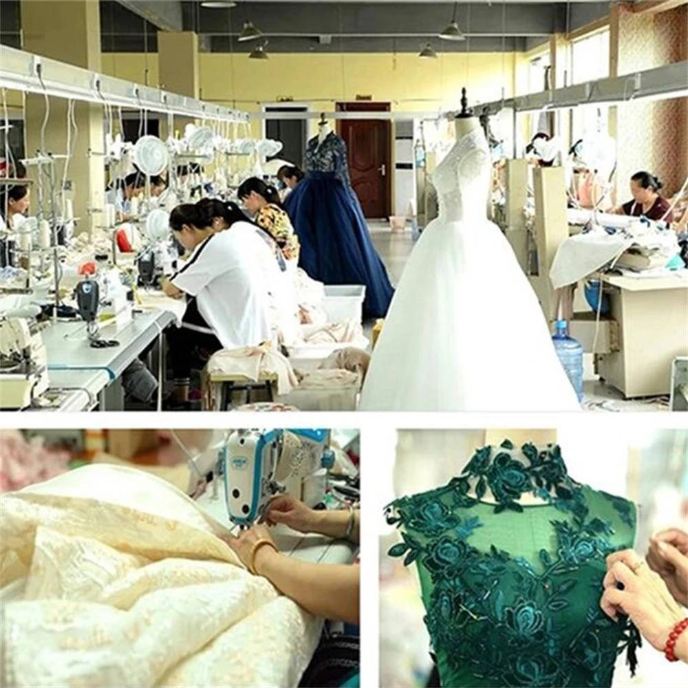 9364 Luxury Ball Gown Wedding Dress Long Sleeves Applique Princess Bridal GownsBride Marrigae Party Women Celebrity Clothing