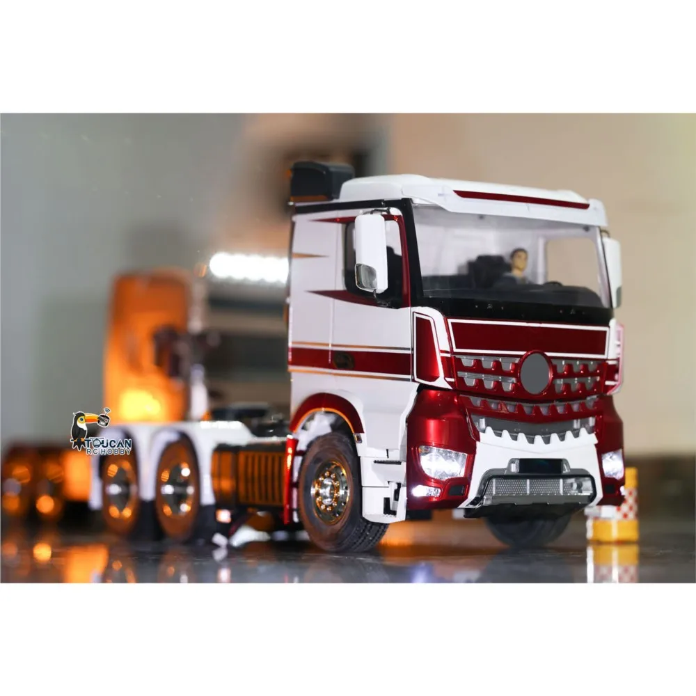 1/14 6x4 RTR RC Ciężarówka Traktor 3363 Zdalnie Sterowany Samochód Radiowy z Dźwiękiem i Światłami TOUCAN DIY Model do Samodzielnego Malowania i Montażu dla Dorosłych