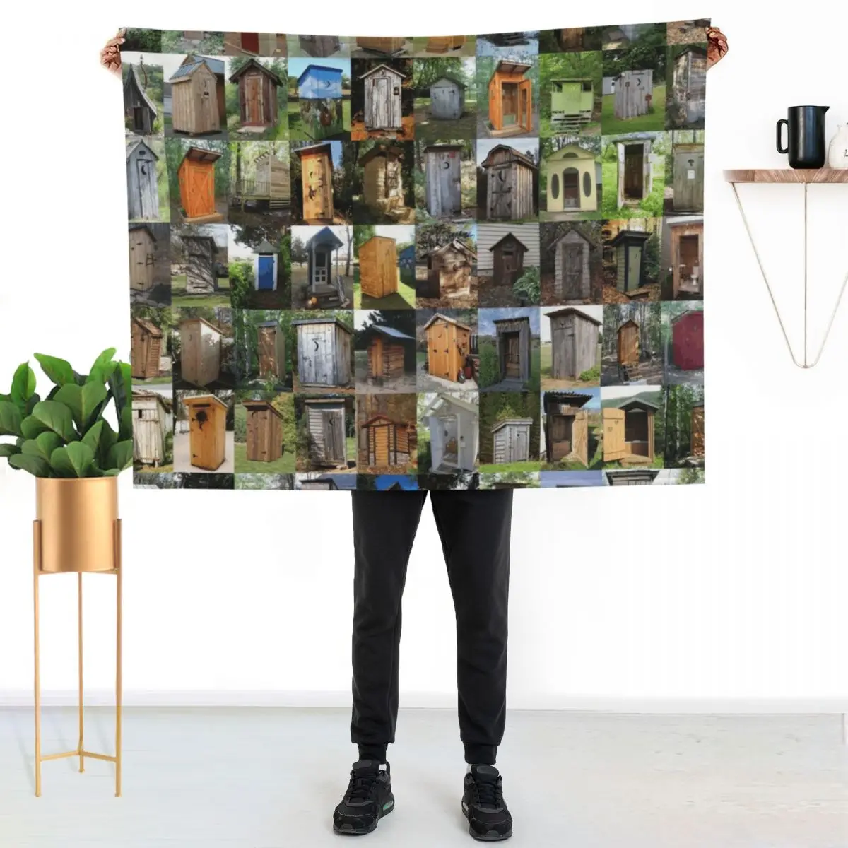 Outhouses Throw Blanket Quilt Bed Bed linens Sofas Blankets