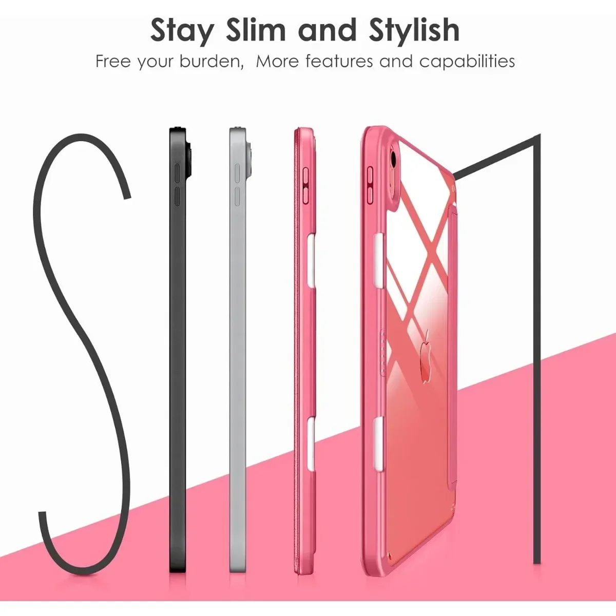 Hot Tablet Case for IPad (A16) 12th 11th 10th 2026 Gen 11 10.9 Inch Clear Back TPU Shockproof Protector Cover with Pencil Holder - view 5