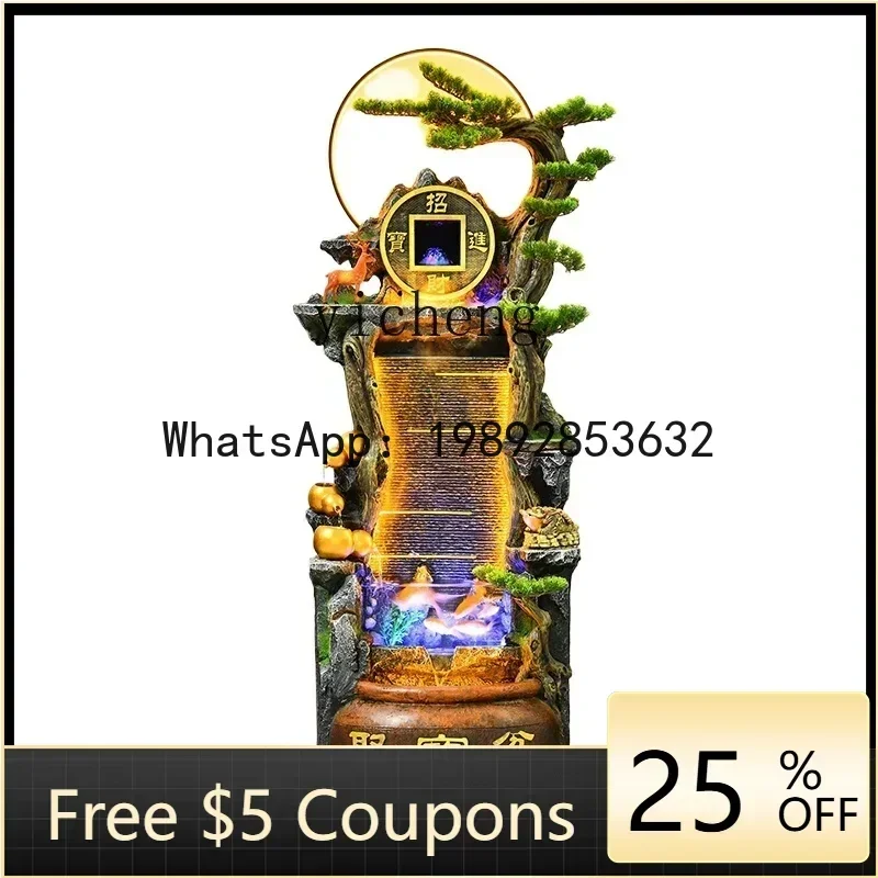 

Декоративный фонтан-горка B1 с циркулирующей водой для интерьера, напольный аквариум, декоративный шар-талисман для привлечения удачи