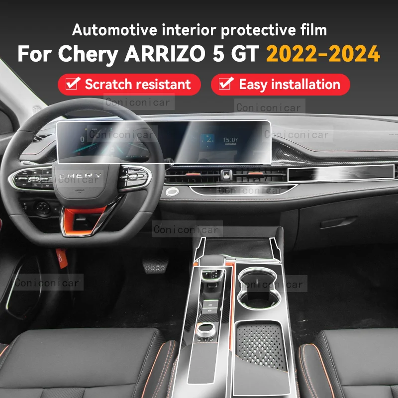 

For CHERY ARRIZO 5 GT 2022-2024 Car Gearbox Panel Film Dashboard Protective Sticker Interior Screen Anti-Scratch Accessories