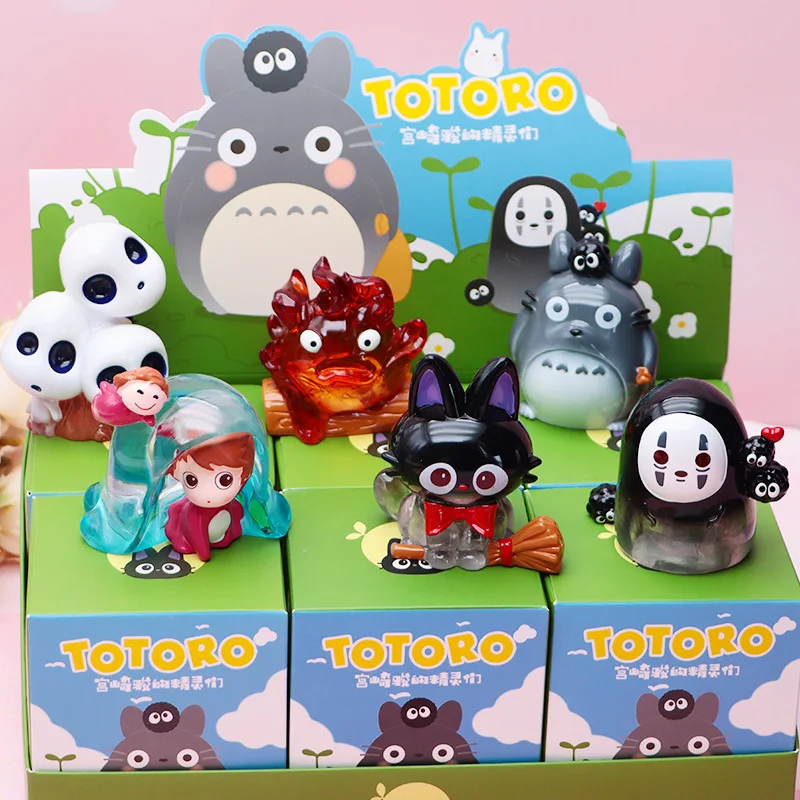 

My Neighbor Totoro Blind Box Hayao Miyazaki Anime Fairy Tale Elves Mysterious Blind Box Figure Anime Model Kids Birthday Gift