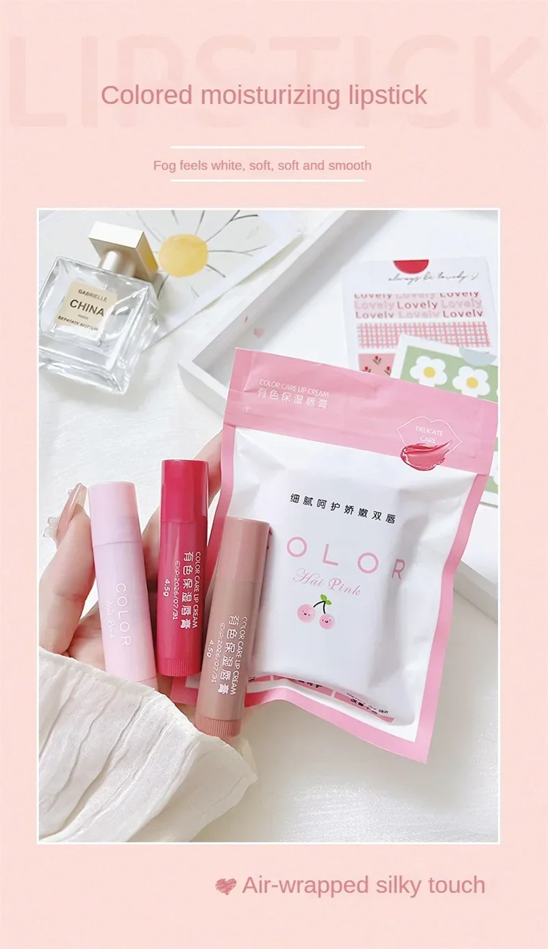 Makeup Tinted Lip Care 8.9 * 12.9cm Lipstick Beauty And Health 4.5g Moisturizing Lip Balm Make-up Anti- Lip Balm