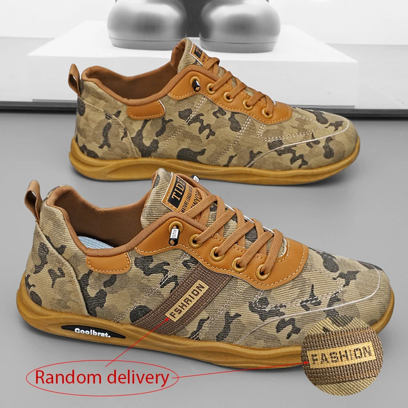 

New Men's Camouflage Casual Shoes Fashion Lightweight Sneakers Comfortable Non-Slip Walking Shoes for Outdoor Daily Wear