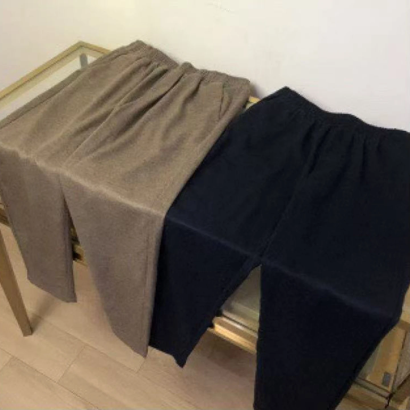 

Italy LP 25aw Solid Color Simple Wool Straight Casual Pants