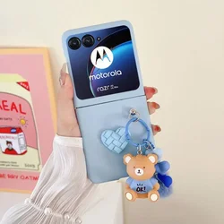 Case for Motorola Razr 40 50 Ultra Razr 40Ultra 50U 2023 Case Cute Skin-Friendly with Keychain Shockproof Hard Back Cover