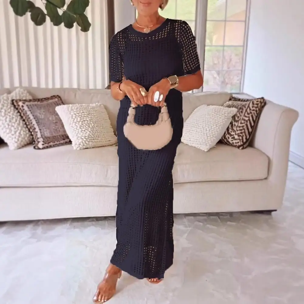 2025 Sommer Sexy One Neck Cut Out Kreis Dekoration Korsett Schlank Strand Mini Kleid Frauen