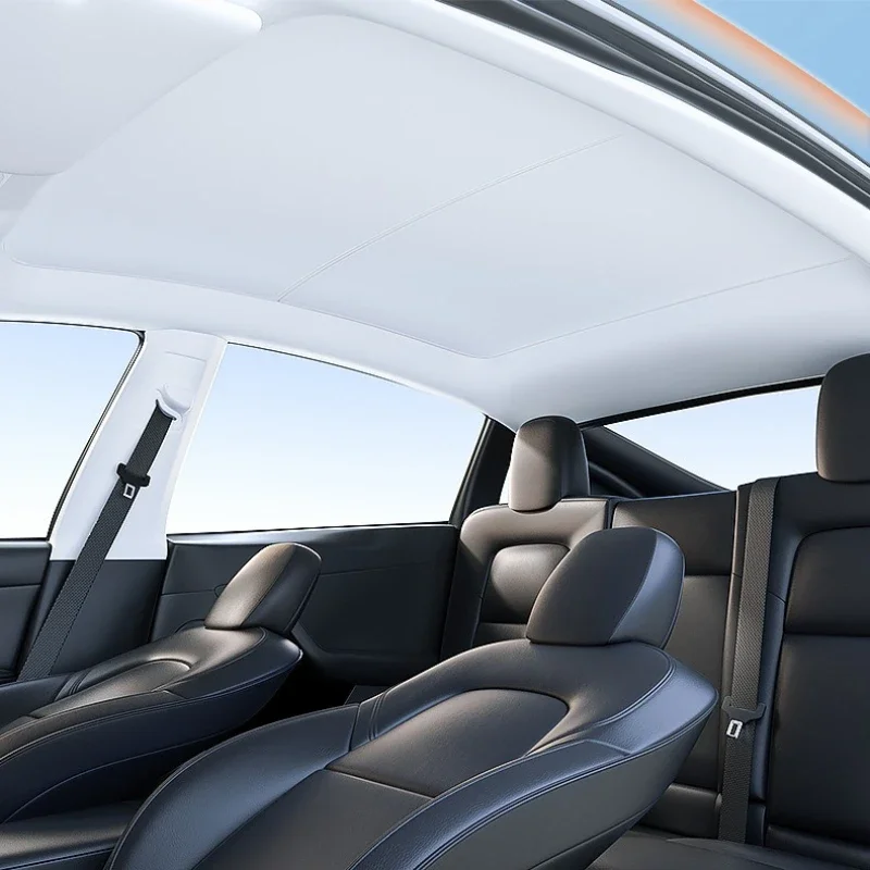 

Для Tesla Model 3 Y Highland Juniper 2025-2026: Солнцезащитный экран для переднего стекла крыши, черный, графеновый, сотовый, для защиты от солнца