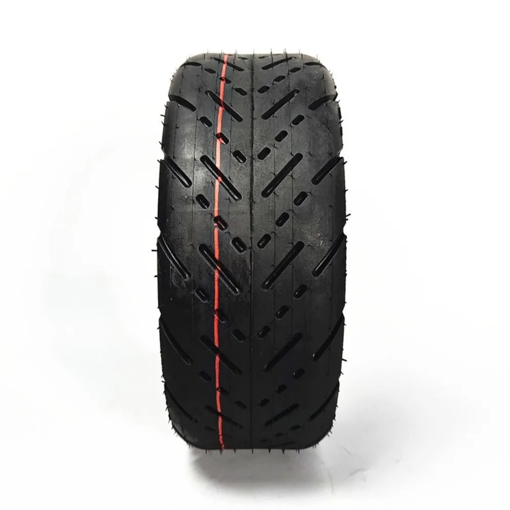 90/65-6.5 Electric Scooter Tubeless Tire Black Anti Slip Tread Vacuum Tire for Scooter Wheel Size 11 Inch Shock Absorption
