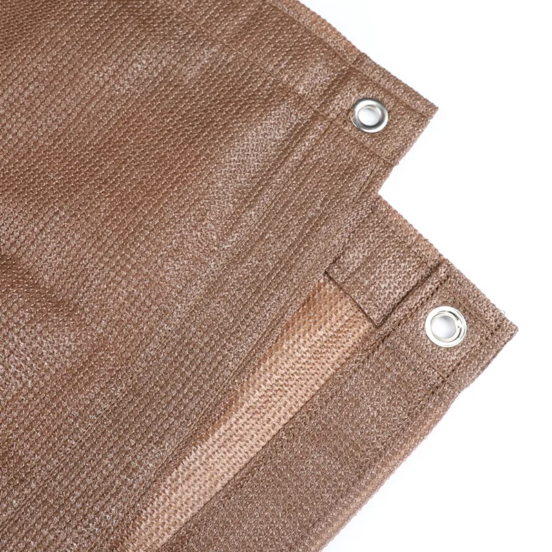 

HDPE Chocolate Sunshade Net Outdoor Patio Shading Sail Balcony Privacy Fence Screen Terrace Pergola Shading Canopy 90% Shaing