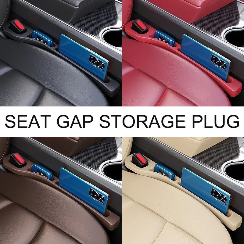 2PCS set  Car Seat Gap Filler Seat Crevice Storage Box Bag  Interior Auto Accessories applicable For BMW AUDI  Mercedes etc