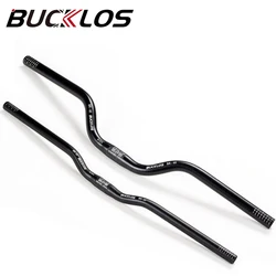 BUCKLOS 25.4mm Bicycle Handlebar 620/660/720mm Bike Riser Bar Aluminum Alloy Mountain Folding Bike Handlebar Cycling Parts