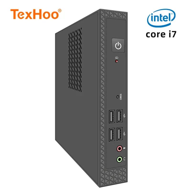 TexHoo Мини-ПК Компьютер Intel Core i7 i5 Processador ITX Windows 10 Pro Тонкий клиент Промышленность COM SSD Bluetooth WIFI Совершенно новый