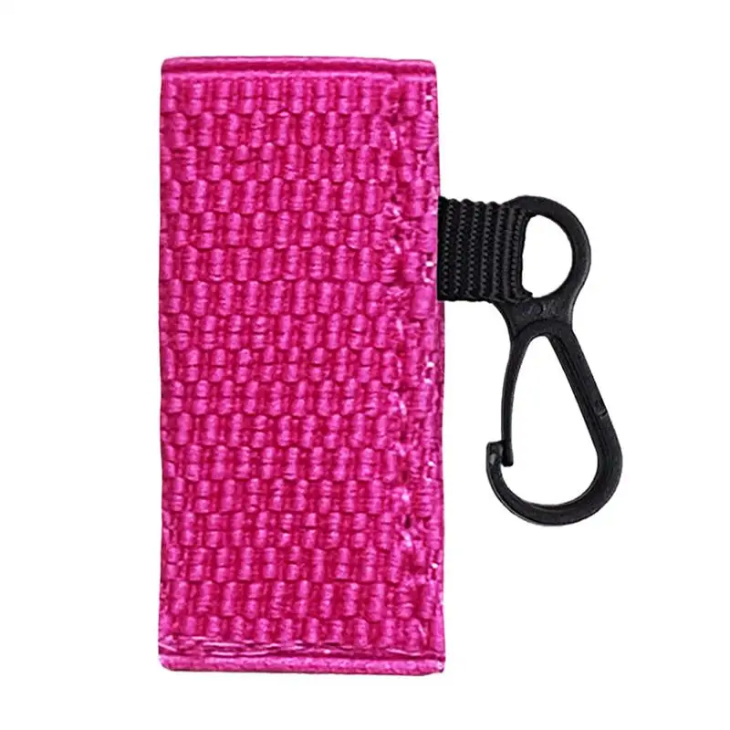 حامل أحمر الشفاه سلسلة المفاتيح المحمولة زيت الشفاه الغطاء الواقي كيرينغ للفتيات حامل بلسم الشفاه كيرينغ كيس أحمر الشفاه المفاتيح