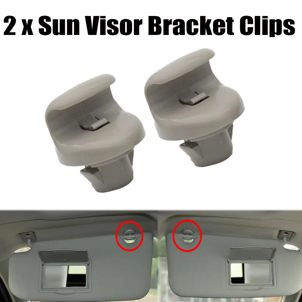 

2x Sun Visor Hook Clips Hanger Holder Buckle Bracket Retainer For Nissan Qashqai J10 Juke F15 Tiida C12 Car Interior Accessories