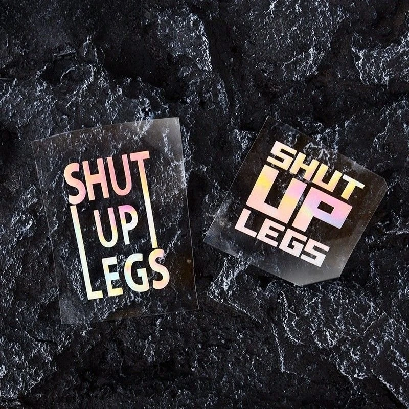 

SHUT UP LEGS Bike Stickers for Bicycle Frame Top Tube Vinyl Decals for MTB Bicycle Decorative Waterproof Bike Accessories