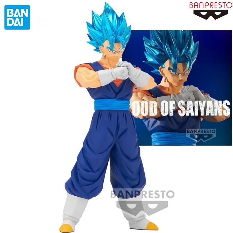 Original BANPRESTO Dragon Ball Super BLOOD OF SAIYANS Specialxix Vegetto PVC Anime Action Figures Model Collection Toy Gift