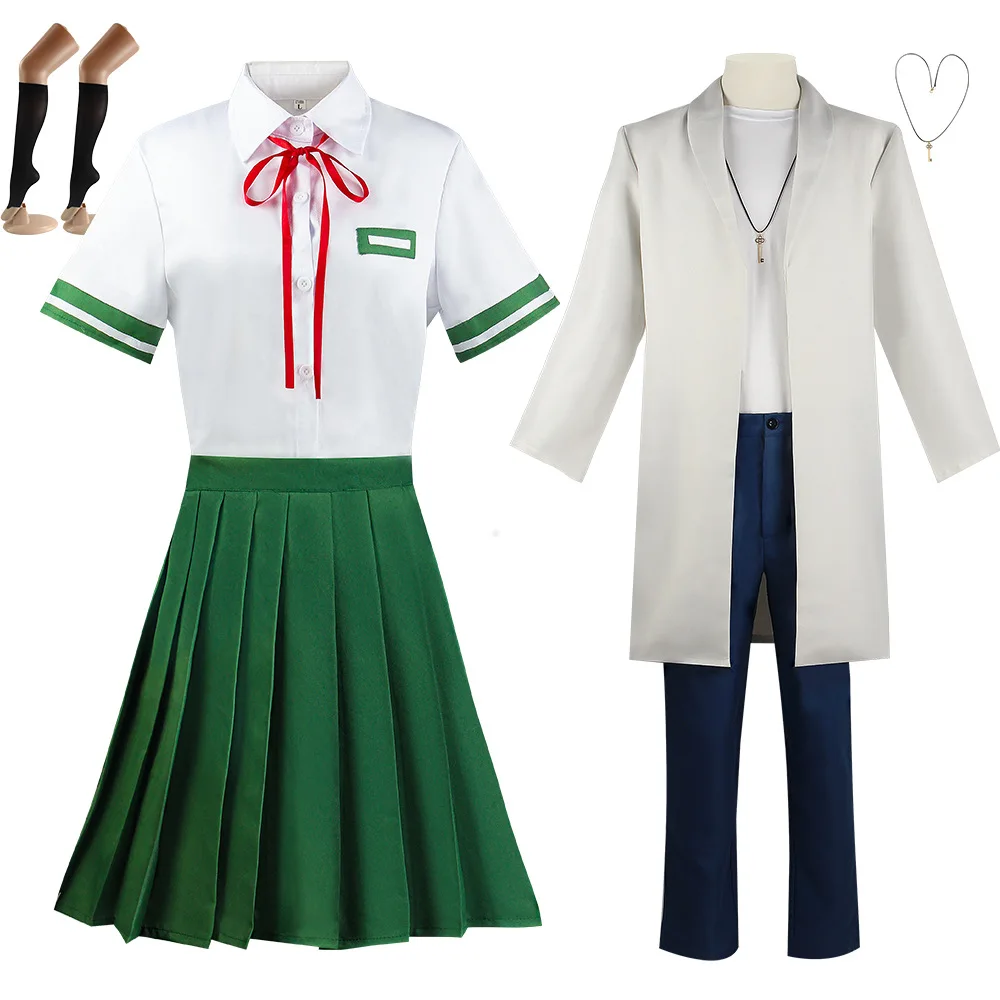 

Anime Munakata Sota Iwato Suzume Cosplay Suzume no Tojimari Cosplay Costume Women Dress Men Suit Necklace Role Playing Clothes