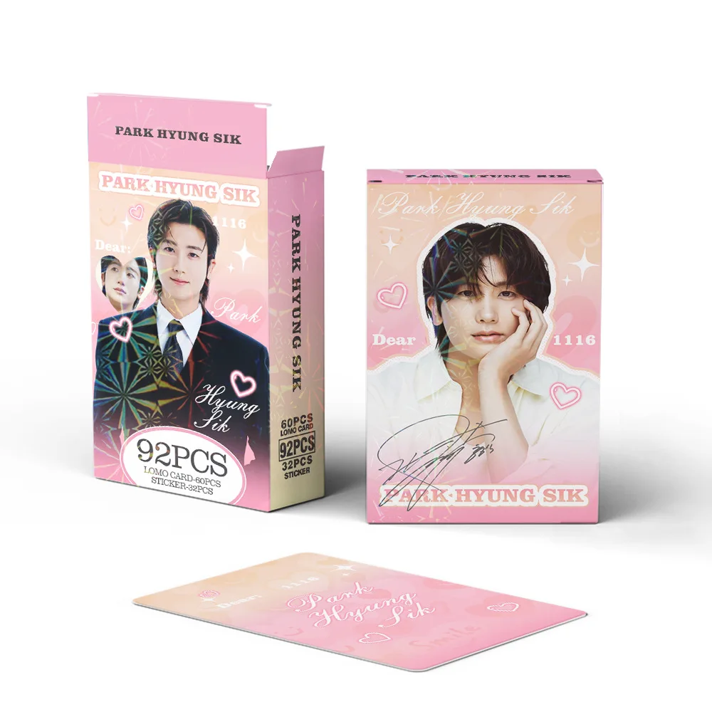 92pcs/set Park Hyung Sik lomo Star Photocards Photo Lomo Cards Fans Collection Printed Cards image 4
