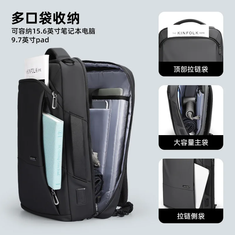 Business Backpack Upgrade Large Capacity 16 inch Backpack for Men's Business Travel Laptop Bag