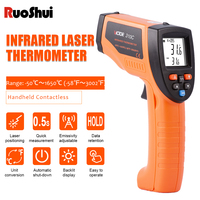 RuoShui 310C Digital Infrared Thermometer -50-1650°C Handheld Contactless Pyrometer Industrial IR Temperature Measuring Gun Tool