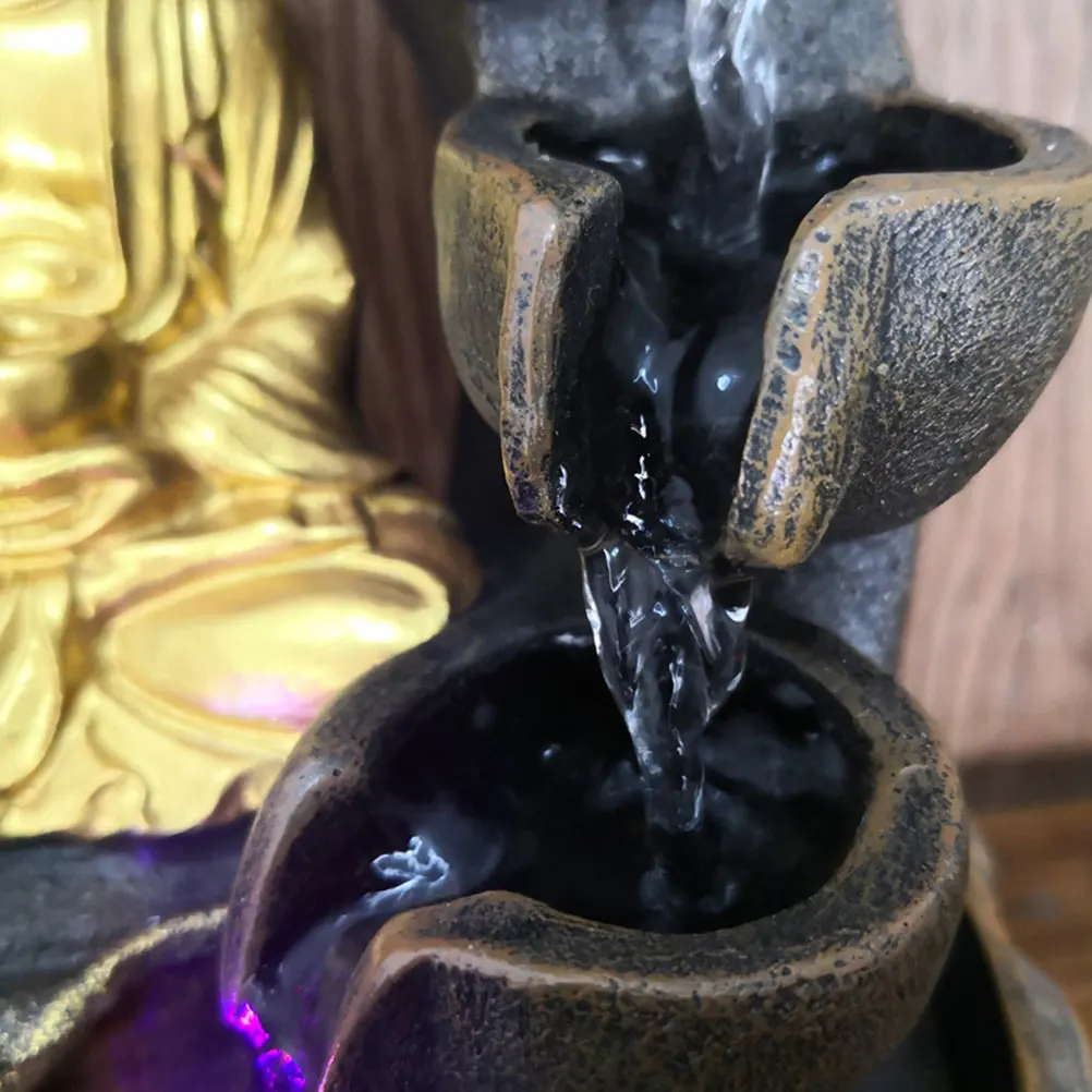 

Running Statue Ornaments Decoration Desktop Fountain Sculpture Resin Tabletop