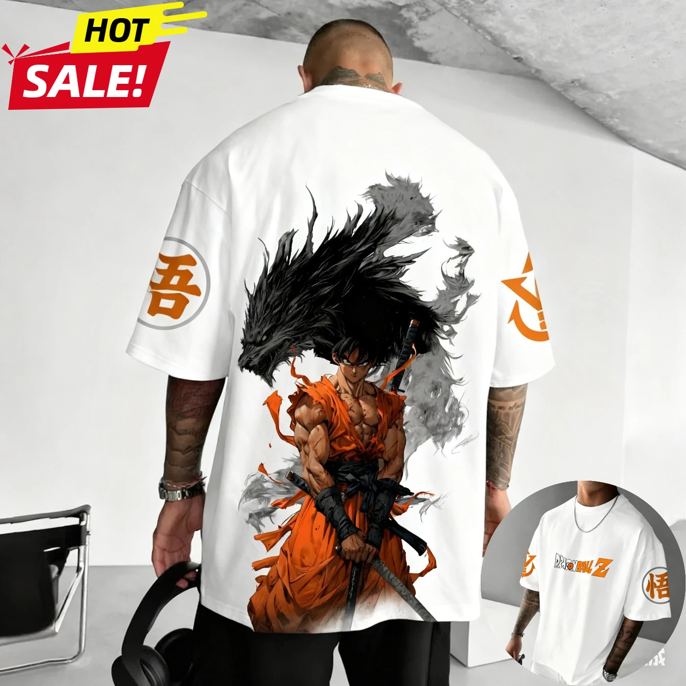 드래곤 볼 슈퍼 사이언 2025 뉴 하라주쿠 여름 티셔츠 남성 오버사이즈 레트로 스트리트 스타일 여성 캐주얼 반팔 유니섹스 탑