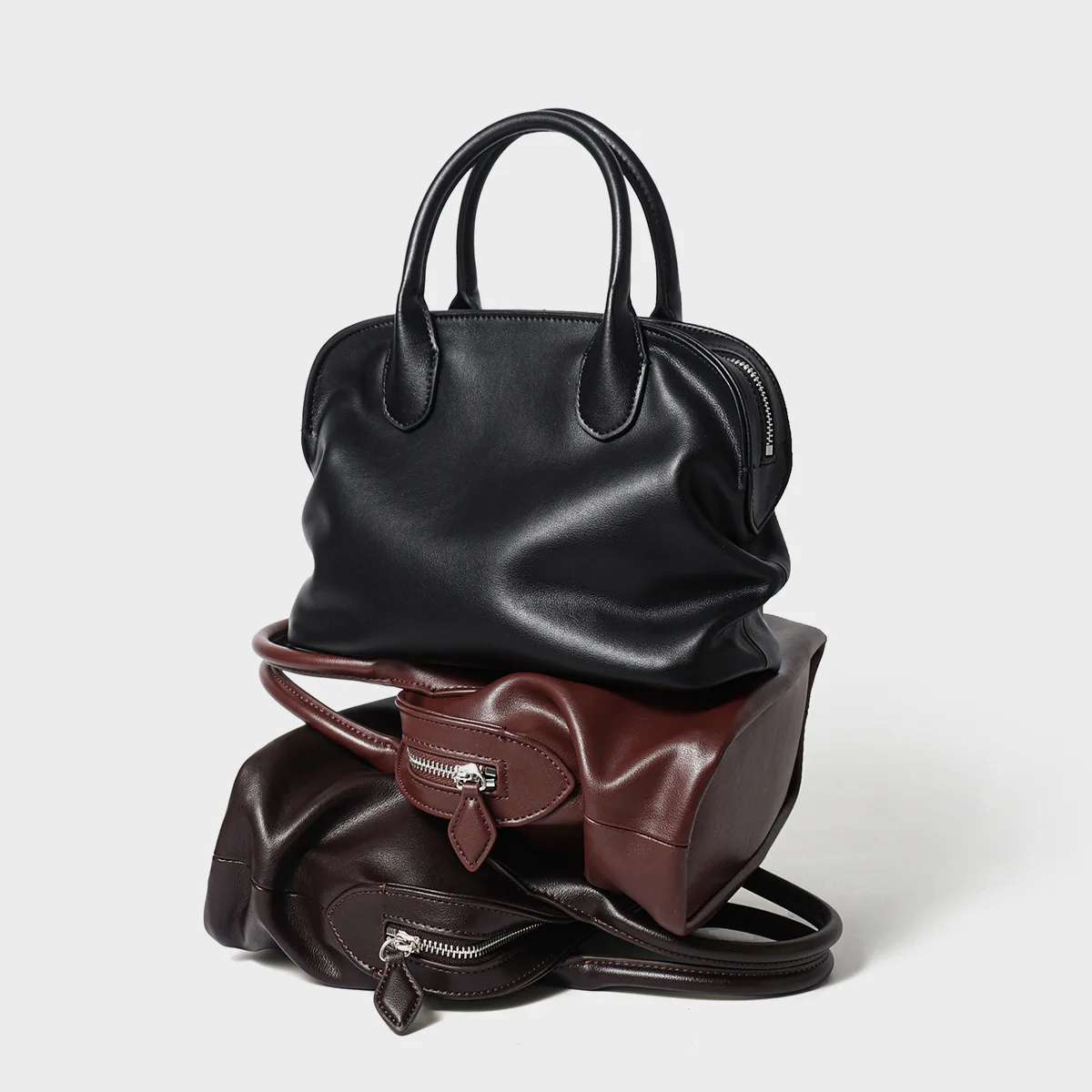 

2026 Модная сумка из воловьей кожи в стиле ретро, универсальная дизайнерская роскошная сумка из натуральной кожи большой вместимости на одно плечо