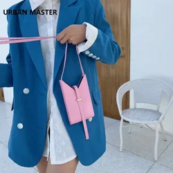 URBAN MASTER damska mała designerska torba na ramię prawdziwej skóry bydlęcej Mini torby Corssbody Lady Sling kieszeń na telefon torebka skóra bydlęca