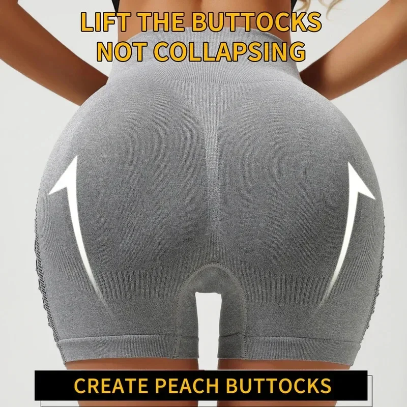 กางเกงโยคะเอวสูงแบบเซ็กซี่เว้าข้าง ไร้ตะเข็บ กระชับสัดส่วน ยกสะโพก เหมาะสำหรับออกกำลังกาย เล่นกีฬา และกิจกรรมกลางแจ้ง ยืดหยุ่นสูงแบบสามจุด