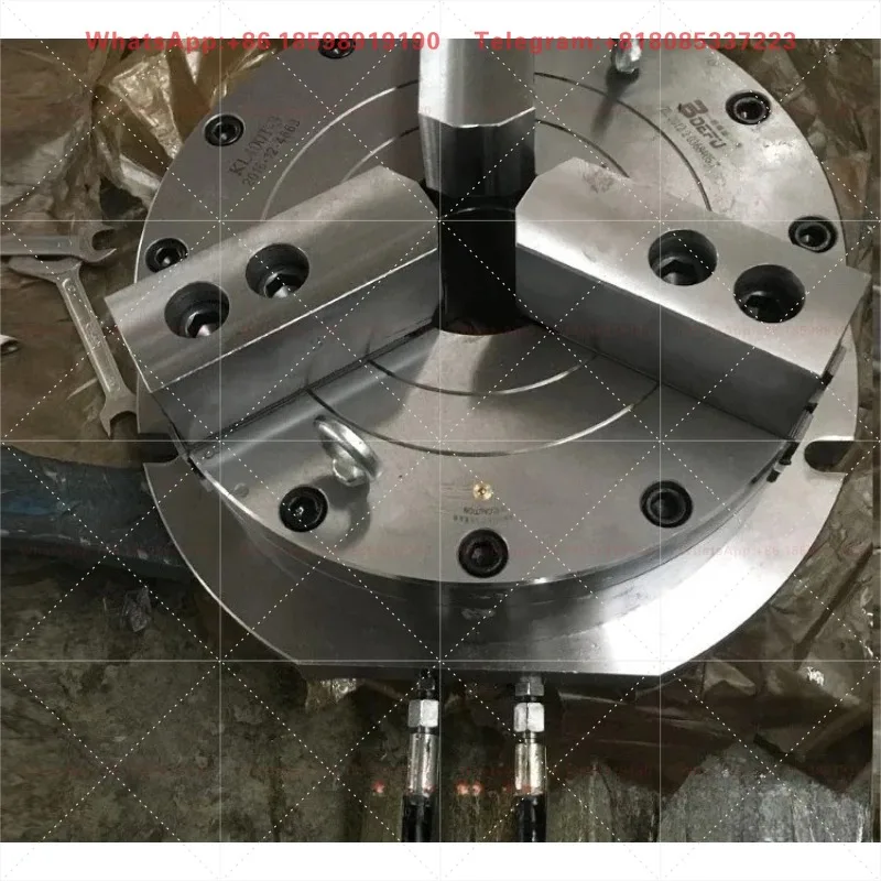 1PCS KL160/200/250 4/5/6/8/10 Inch High Precision Hollow Vertical Pneumatic 4-Jaw Hydraulic 3-Jaw Chuck