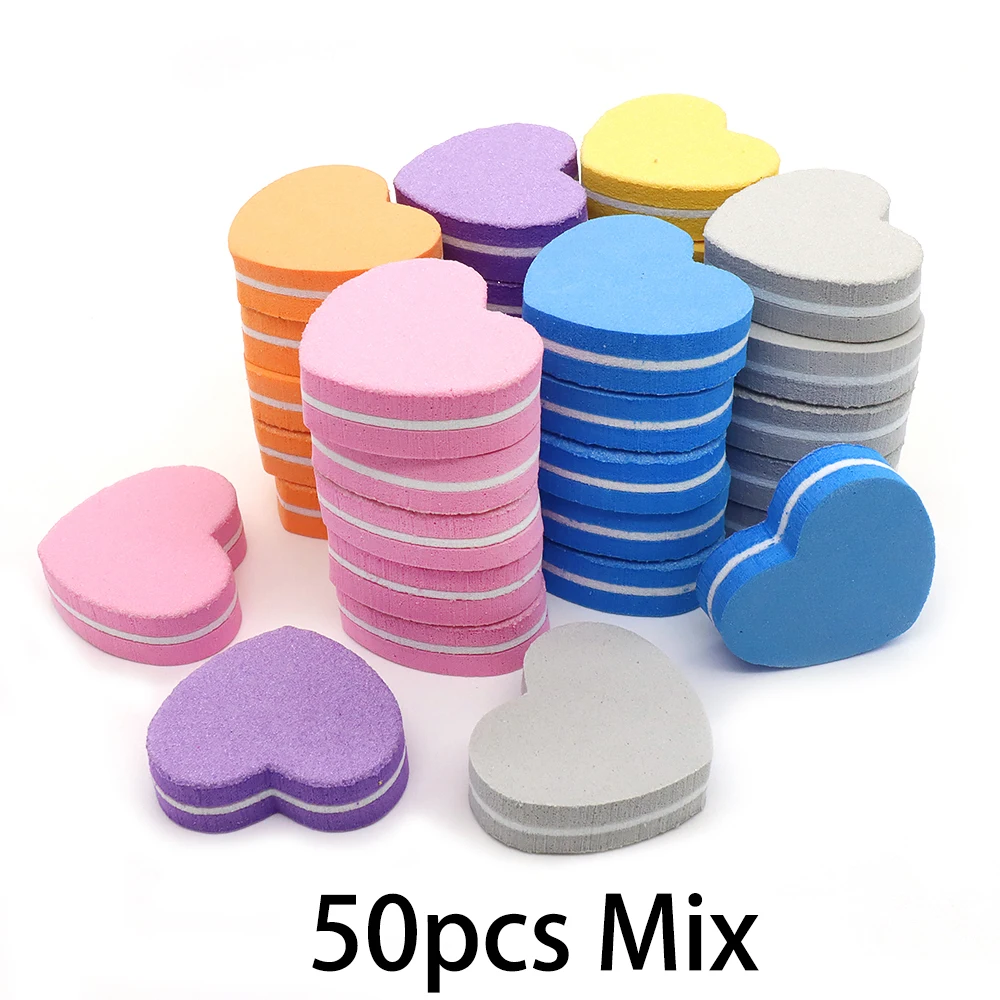6-50 Stuks Professionele Mini Nagels Art Buffer Bestand 100/180 Schuurpapier Manicure Tips Care Bestand Schuren Polijsten Accessoires gereedschap