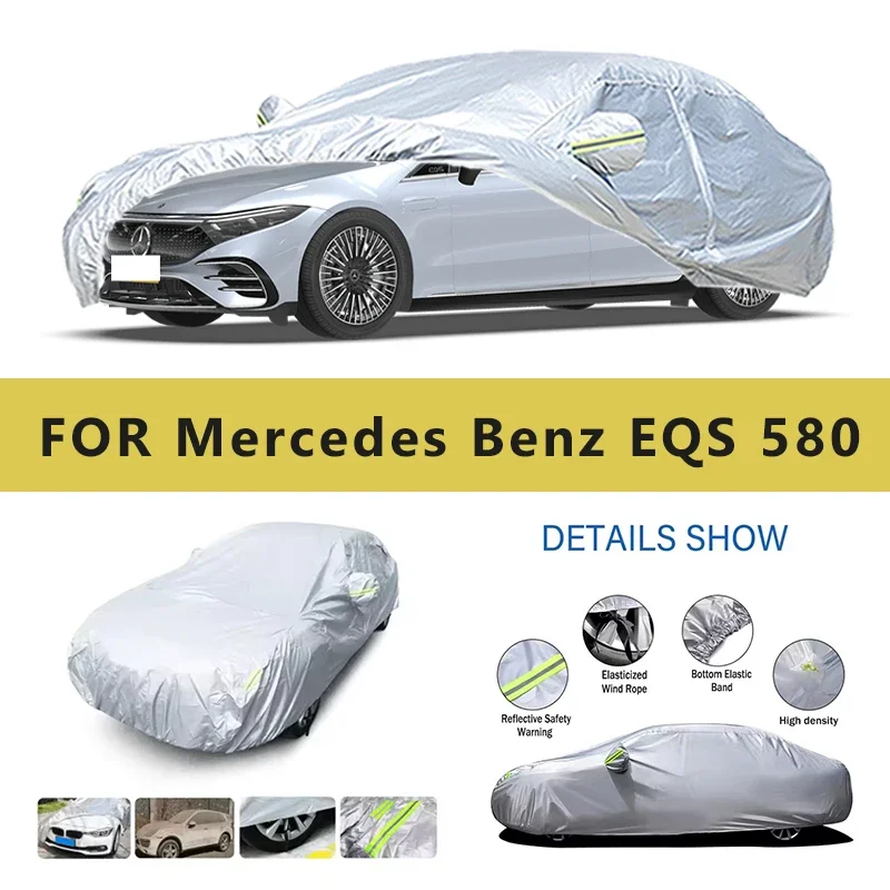 

For Mercedes Benz EQS 580 4MATIC Car Cover Outdoor Protection Covers Snow Sunshade Waterproof Dustproof Car Accessories