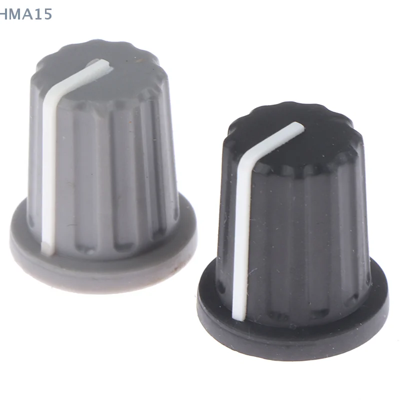 [EL]5pcs Rubber Half Shaft Knob Potentiometer Encoder Knob 270 Degree D-Shaped