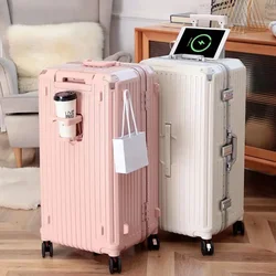 Capacity Luggage Case Suitcase Large Aluminum frame 26/30 Inch Universal PC travel Suitcases With Cardan Wheels Combination Lock