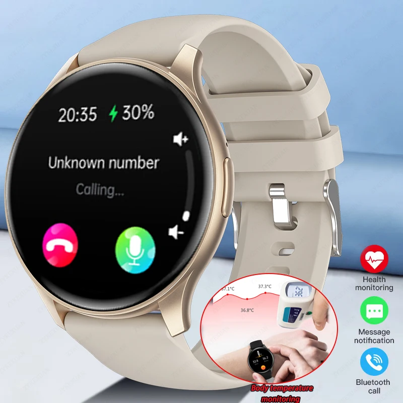 New Smart Watch For Women Full Touch Screen Bluetooth Call Waterproof Watches Sport Fitness Tracker Smartwatch Lady Reloj Mujer