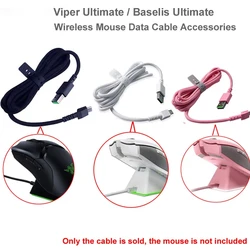 Ratón inalámbrico para juegos Razer Viper Ultimate, Viper Pro V2, Basilisk Ultimate, Cable de datos USB especial, accesorios de Cable de carga