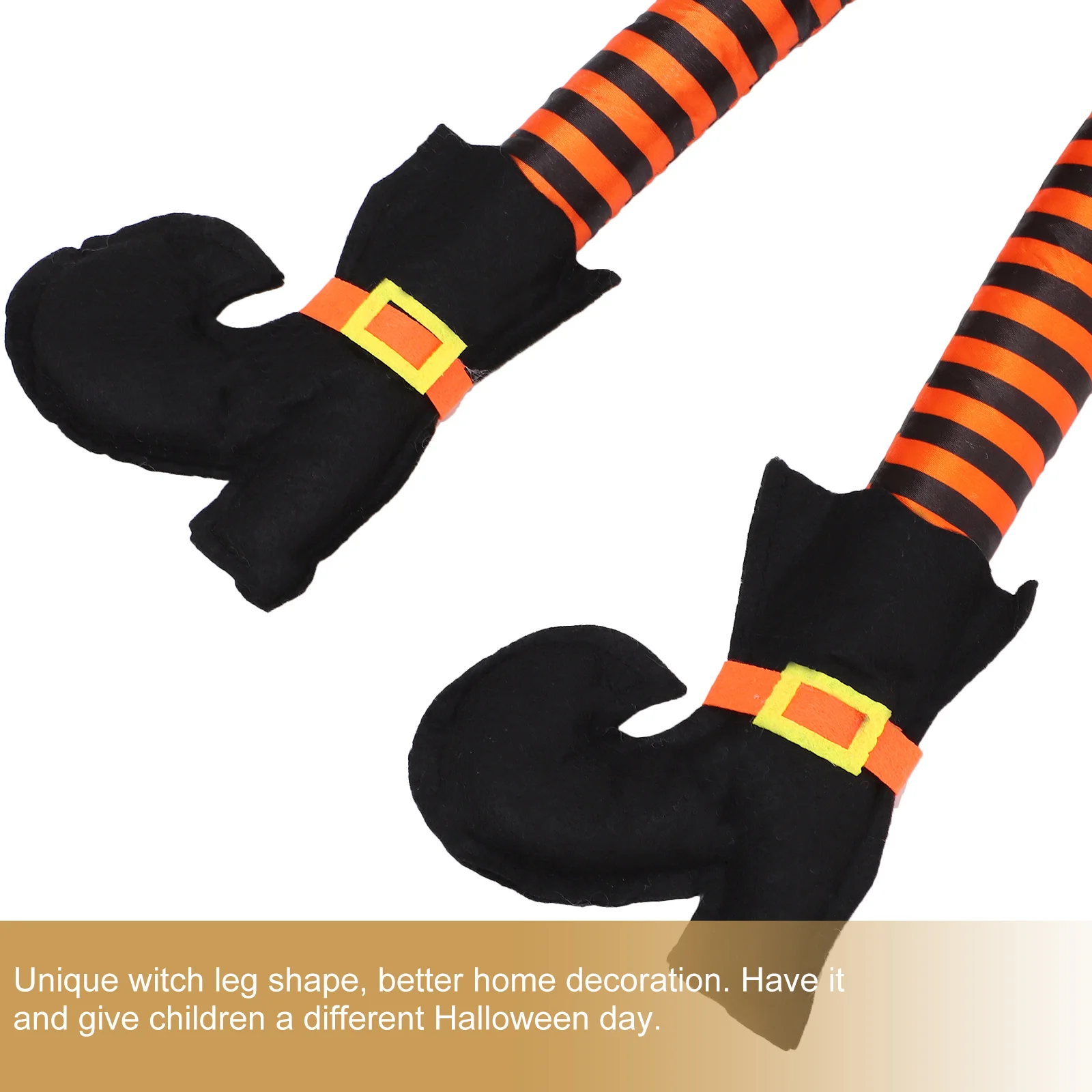 

2Pcs Halloween Witch Legs Hanging Decoration Realistic Cloth Pendant Spooky Festival Ornament for Haunted Party Supplies