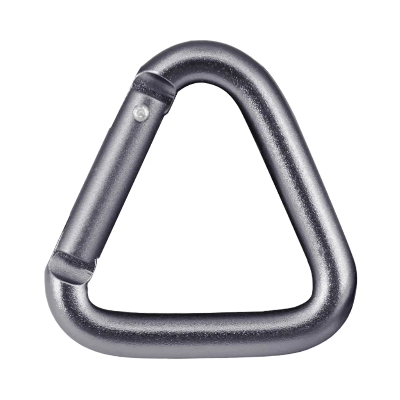 Aluminum Alloys Outdoor Triangular Carabiner, Locking Carabiner Clip, Keychains Clip for Backpacking, Camping, Hiking, Travel