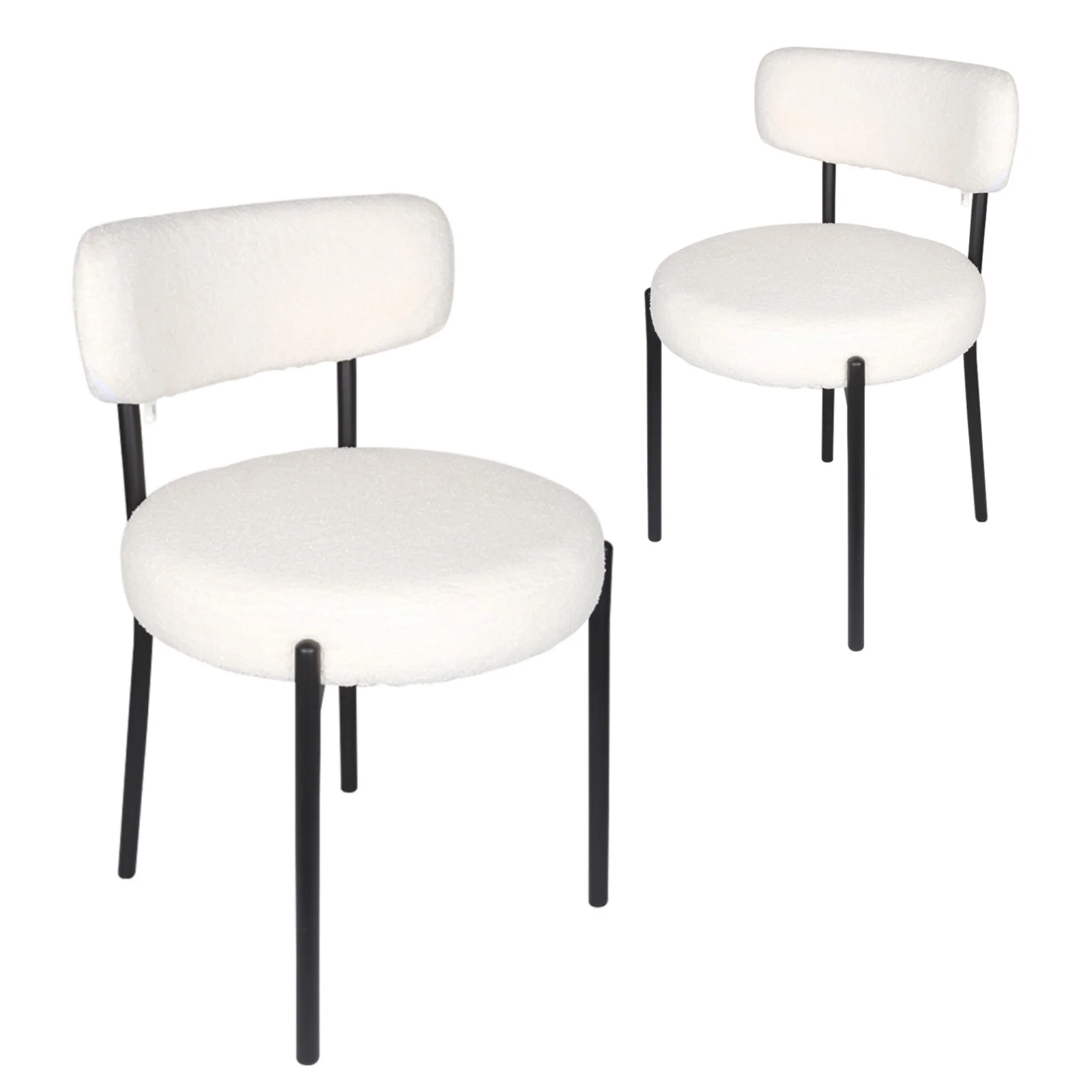 Dining Chairs Set of 2, Wingback Dining Chairs with Metal Legs, Luxury Tufted Dining Chair for Living Room, Bedroom, Kitchen