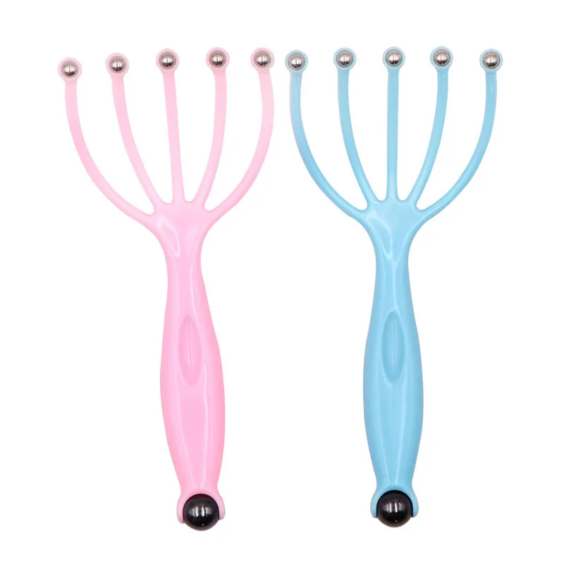 Head Massage Ball Comb Five-claw Magnetic Bead Scalp Stress Release Hair Brush Five Finger Manual Head Scratching Massage Tools