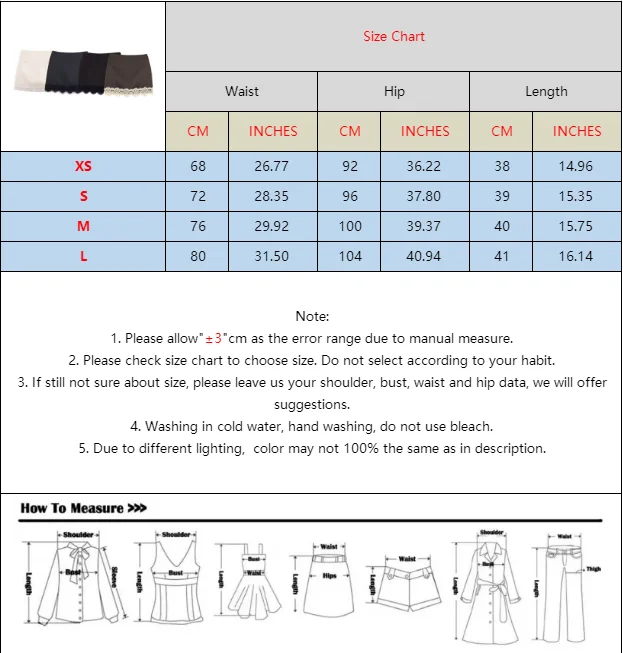 BSAY Modische Hosenröcke Frühling Sommer Neue Damen-Rockhose mit Spitzenbesatz Hohe Taille A-Linie Kurzer Rock Schicke Damen-Streetwear Culottes – Detail 1