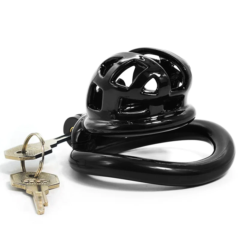 New Plastic Chastity Cage with 4 Size Penis Rings Male Chastity Device Penis Abstinence Anti Cheating Adult Erotic Products 18+