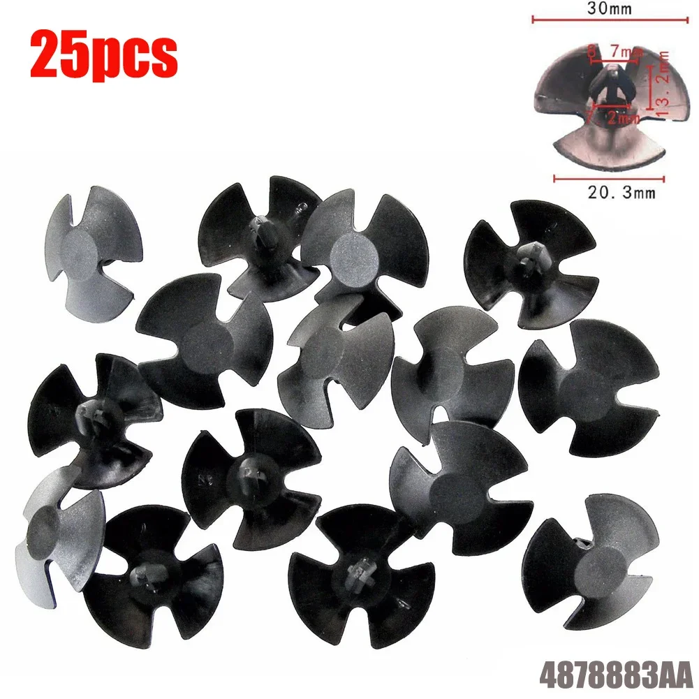 

Useful Durable High Quality New Hood Insulation Retainers # 4878883AA 25/50/100pc Accessory Clips Nylon Replaces For Jeep