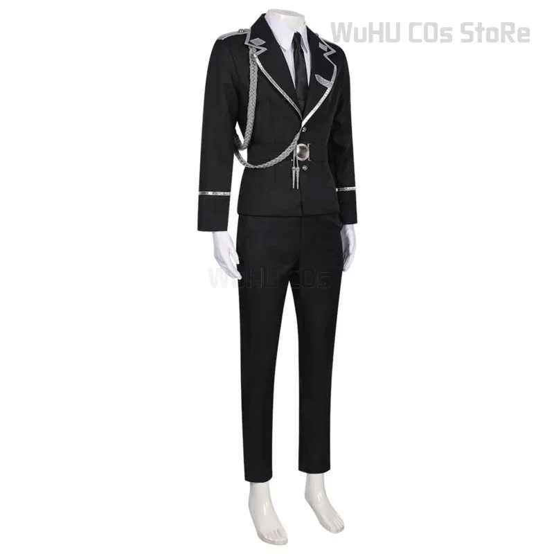 Aki Myojin Cosplay Costume Sweet Punishment Watashi Wa Kanshu Senyou Pet Guard Uniform Hat Whip Purple Short Wig Men Cos Suitc;8