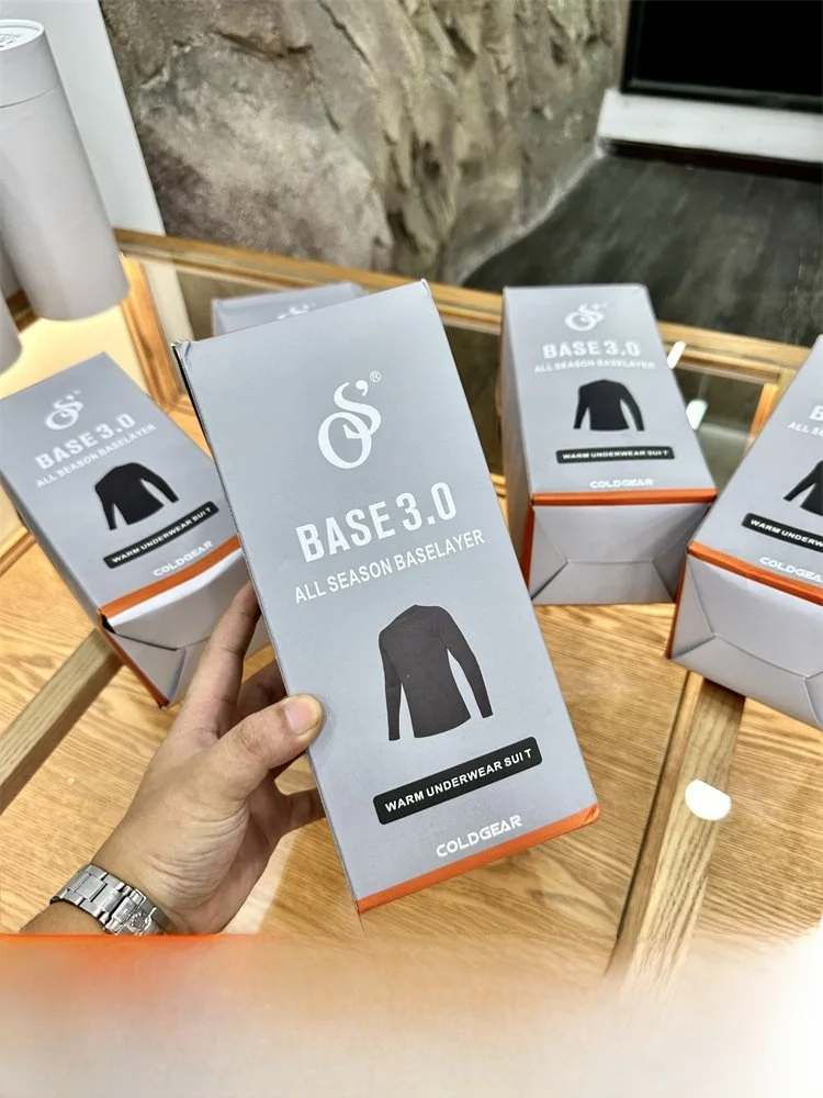 High-End Gift Box Set! Outdoor Men's Warmth Corn Pattern P Velvet Autumn Winter Thermal Wear Upgrade 30 Version Knitted Fabric
