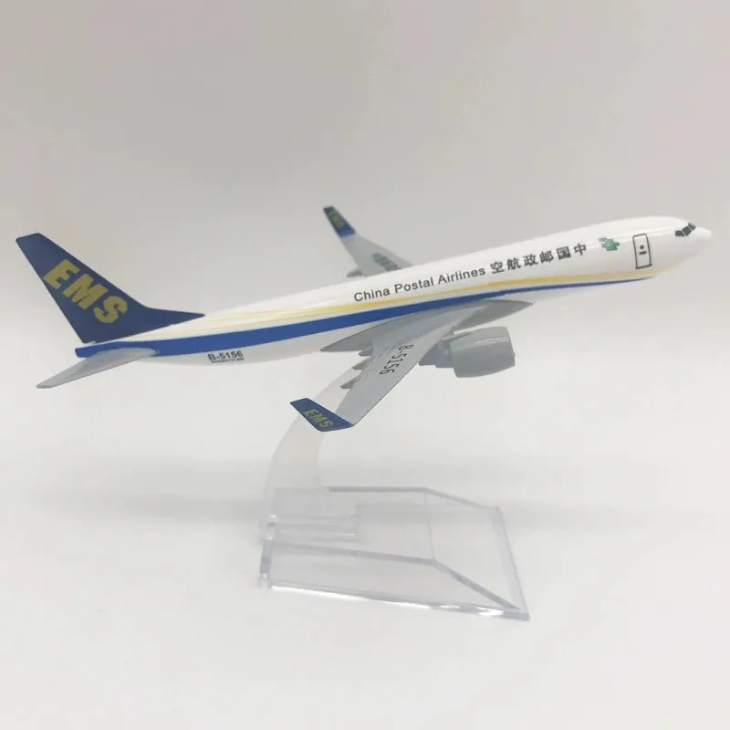 

Игрушечный самолет 16 см B737 China Postal Airways, модель самолета из литого металла, масштаб 1/400, с подставкой, подарок для мальчиков