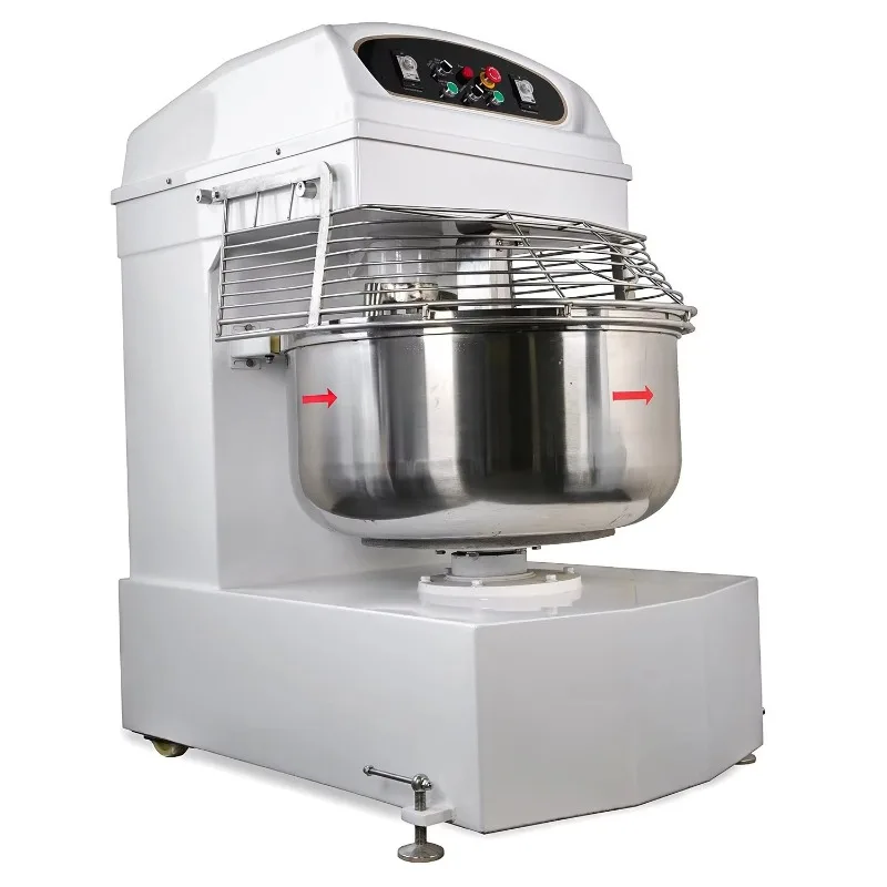 Stainless Steel Industrial Commercial Automatic Dough Mixer 75KG 200L Electric for Pizza Bread Baking Equipment Custom