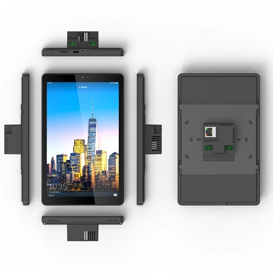 YC-SM08P 8-Inch Wall Mounted Smart Home Control Tablet POE Powered with 2GB Memory Capacitive Touch Plastic Material